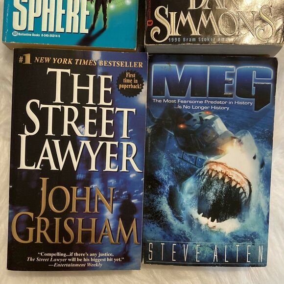 Michael Crichton John Grisham Horror Thriller Suspense Adult Novel Bundle of 4 - Picture 3 of 7